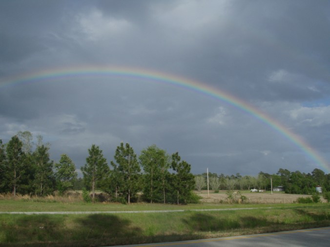 Rainbow in teh Clouds