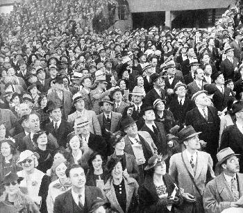 Crowd of Hollywood Film Extras in the 1930's